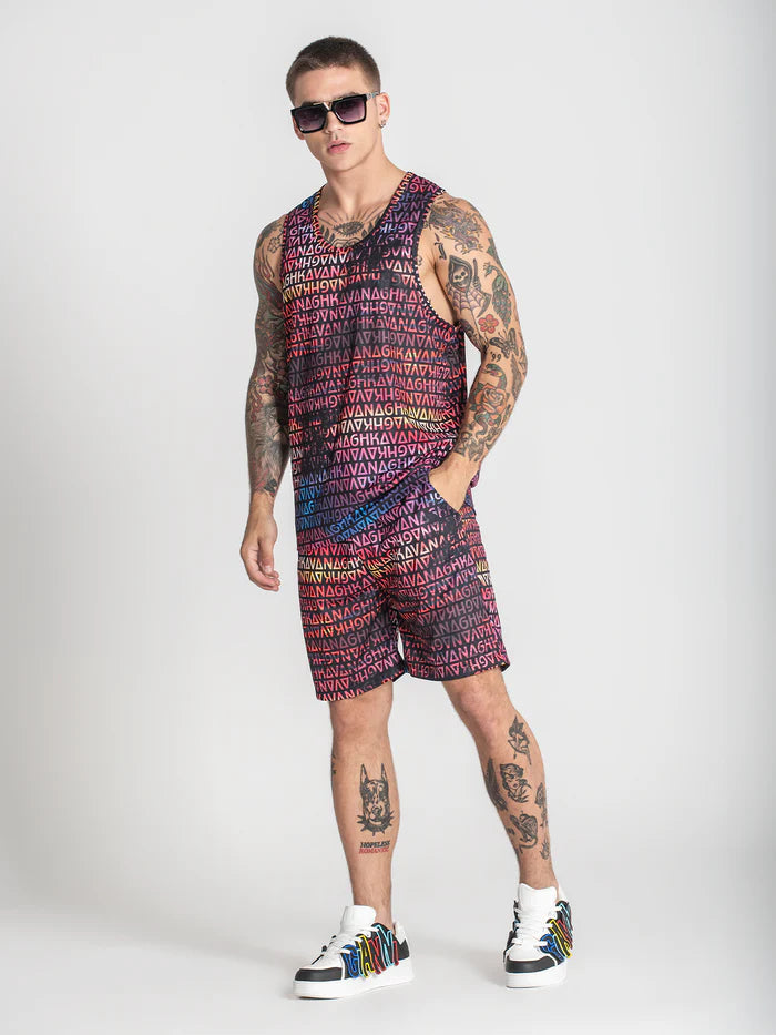 Camiseta de Tirantes Multicolor Sunset