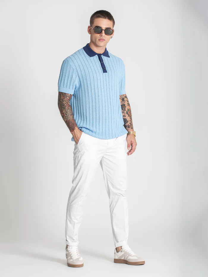 Polo de Punto Azul GK