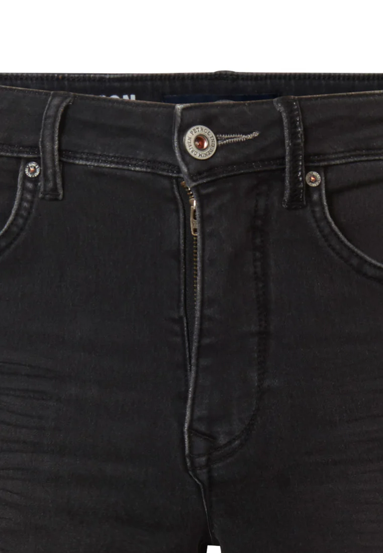 Denim Short Slim Fit Negro