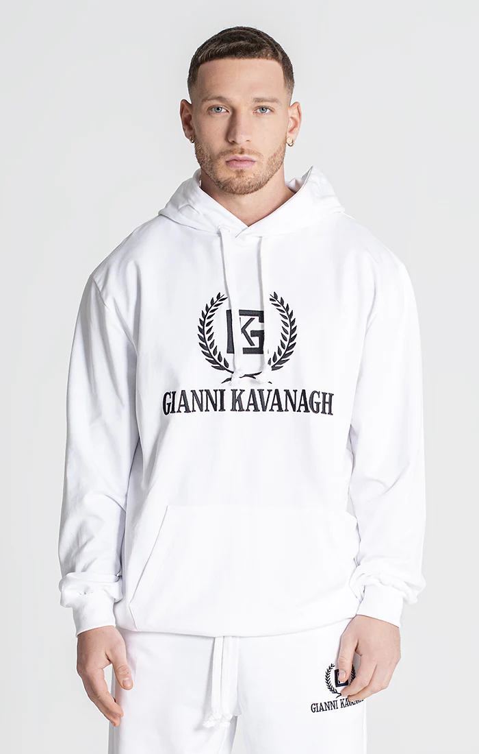 Sudadera con Capucha Oversized Blanca Unity