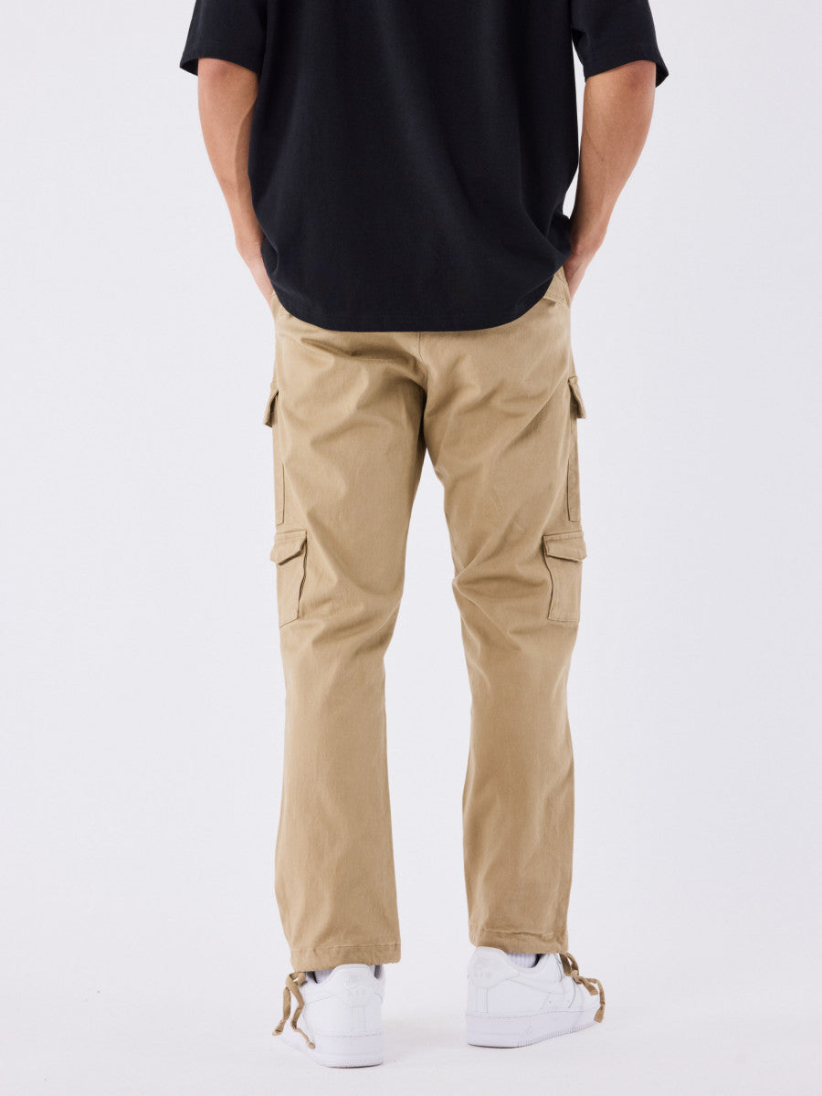 Pantalones Cargo con múltiples bolsillos Beige