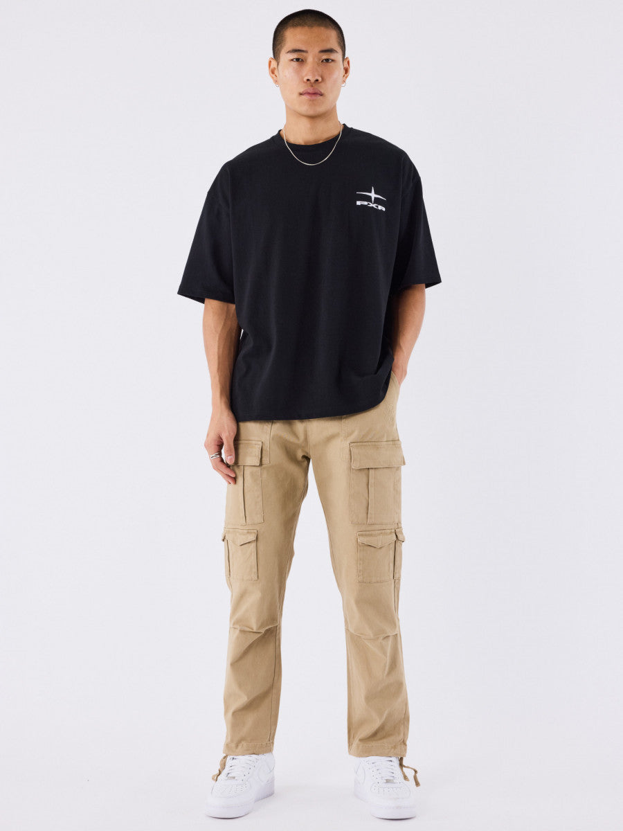 Pantalones Cargo con múltiples bolsillos Beige