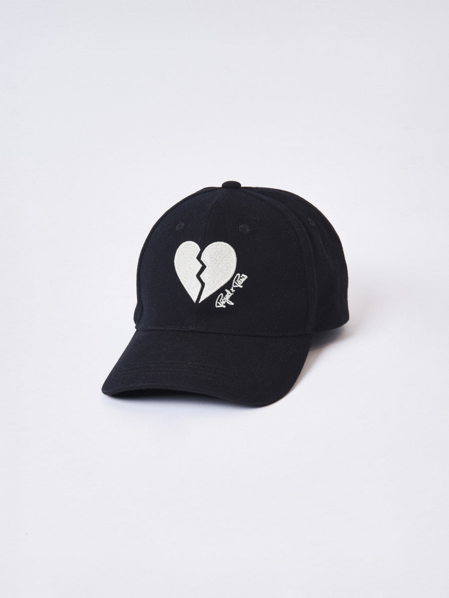 Gorra ajustable unisex Broken Heart Negra