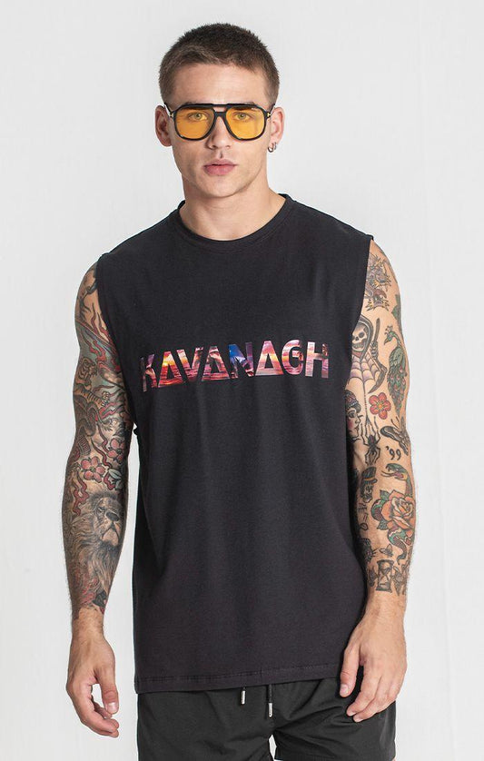 Camiseta de Tirantes Negra Sunset