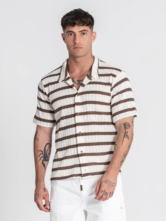 Camisa Marrón Nautic Club