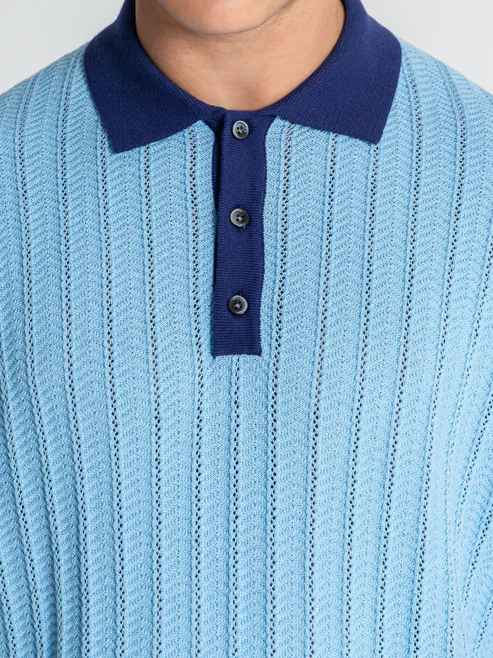 Polo de Punto Azul GK