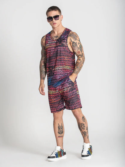 Camiseta de Tirantes Multicolor Sunset