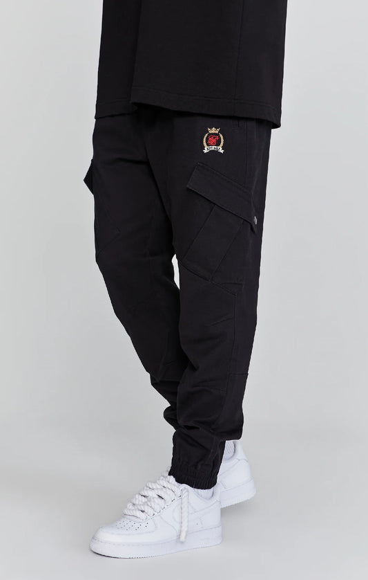 Pantalones tipo cargo negros