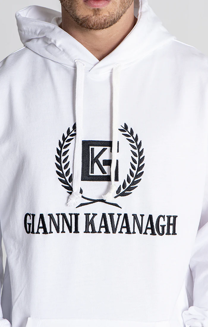 Sudadera con Capucha Oversized Blanca Unity