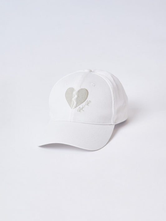 Gorra ajustable unisex Broken Heart Beige