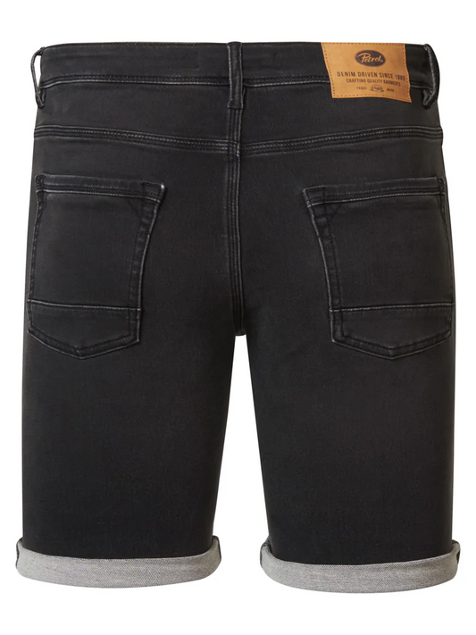 Denim Short Slim Fit Negro