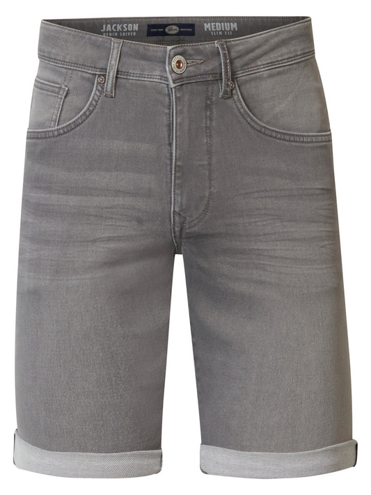 Denim Short Slim Fit Gris
